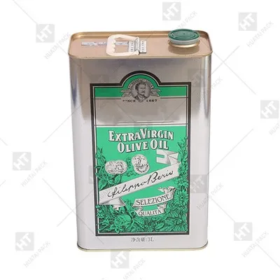 قوطی قلع روغن زیتون 3 لیتری
